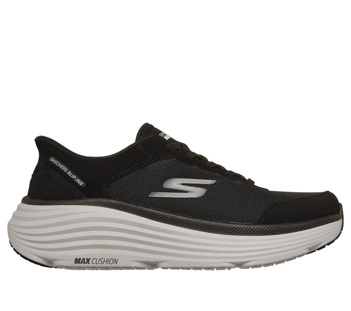Skechers Slip-ins: Max Cushioning Endeavour - Cardova en Negro, talla 39.5