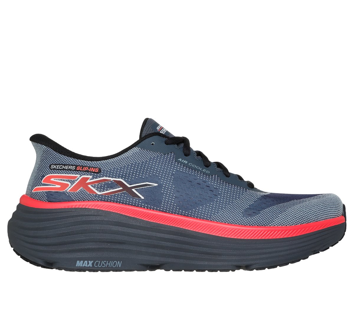 Skechers Slip-Ins: Max Cushioning Endeavour - Exciton Sneaker In Blau Grau, GrößE 40-image