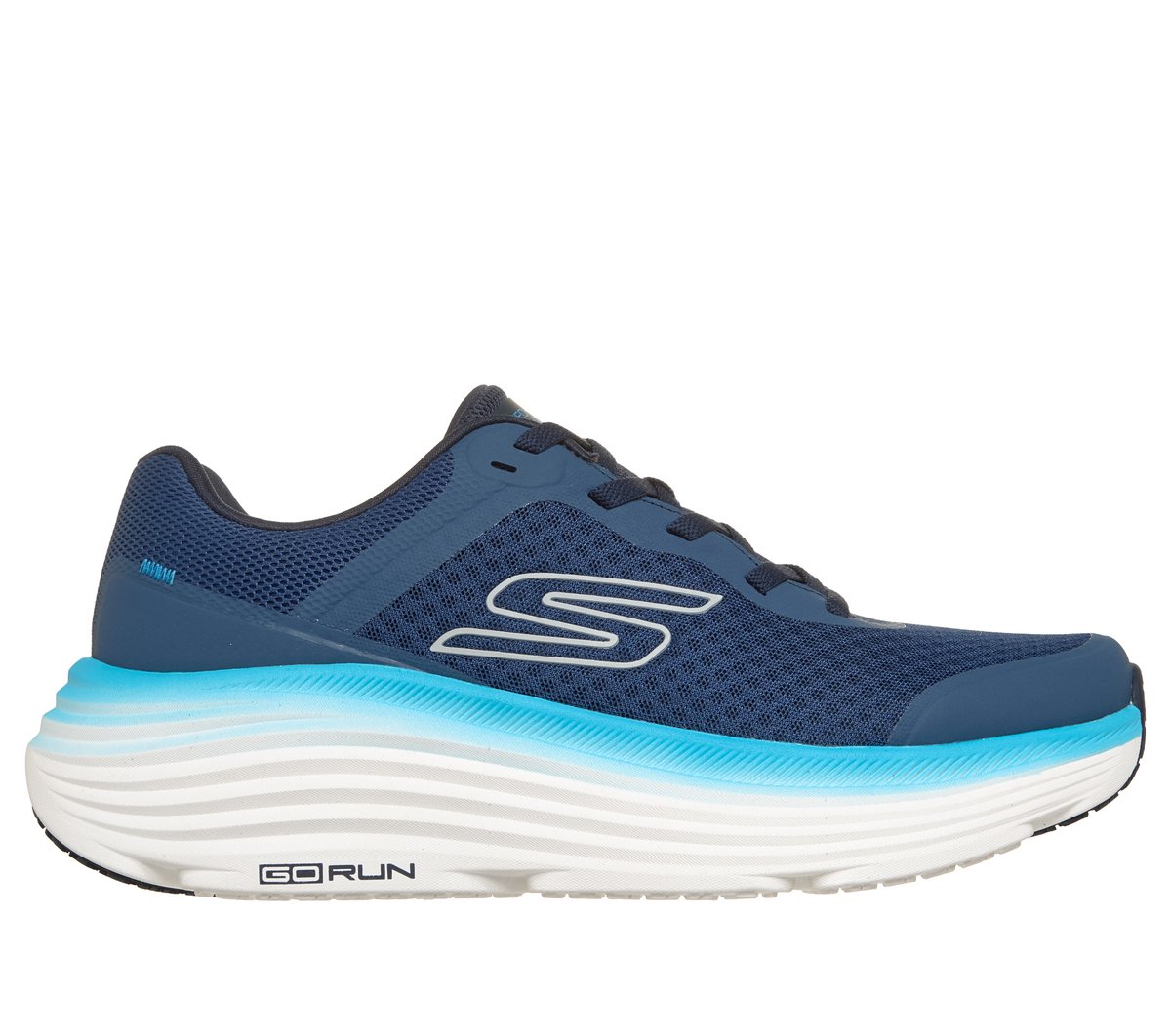 Skechers Max Cushioning Endeavour en Azul Marino/Azul, talla 41, Vegan