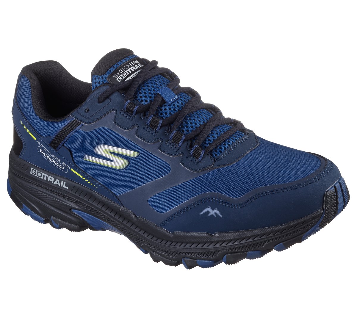 Skechers Waterproof: GO RUN Trail Altitude 2.0 Moyen Width en Bleu Marine