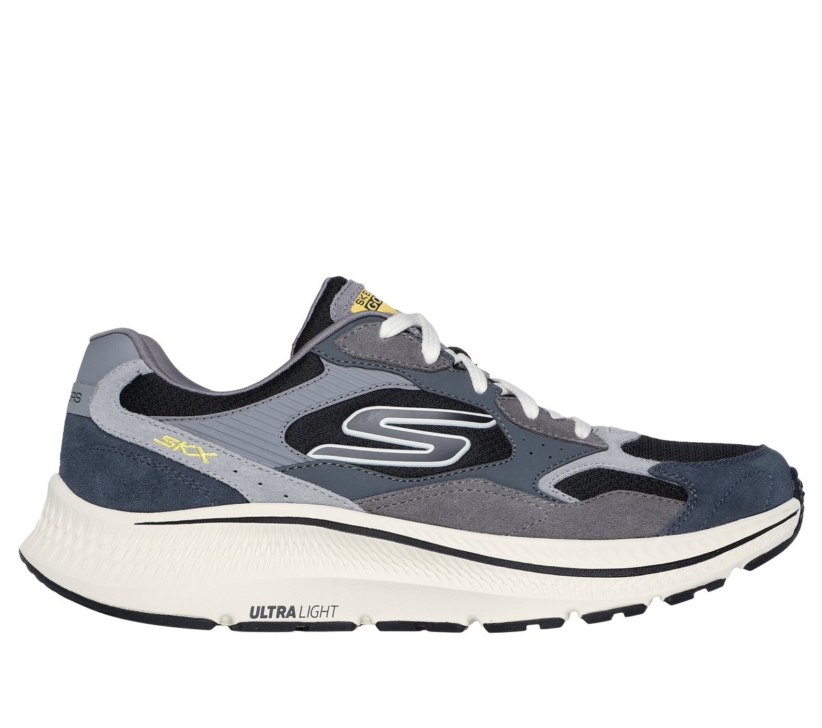 Skechers GO RUN Consistent 2.0 - Retro Runner V1 en Marengo/Negro, talla 45.5