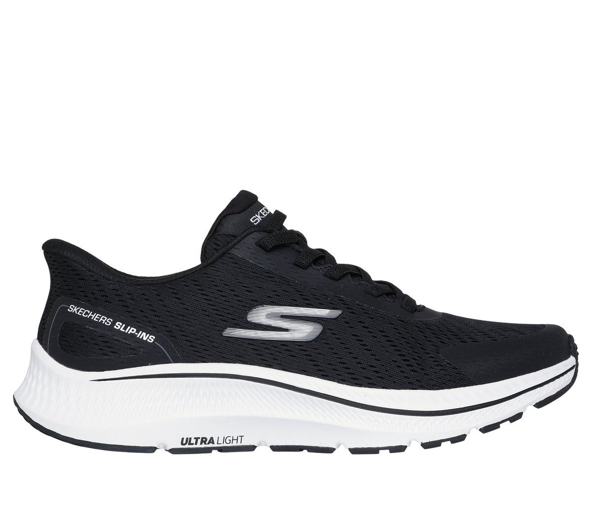 Skechers Slip-ins: GO RUN Consistent 2.0 - Worldview en Negro/Blanca, talla 45
