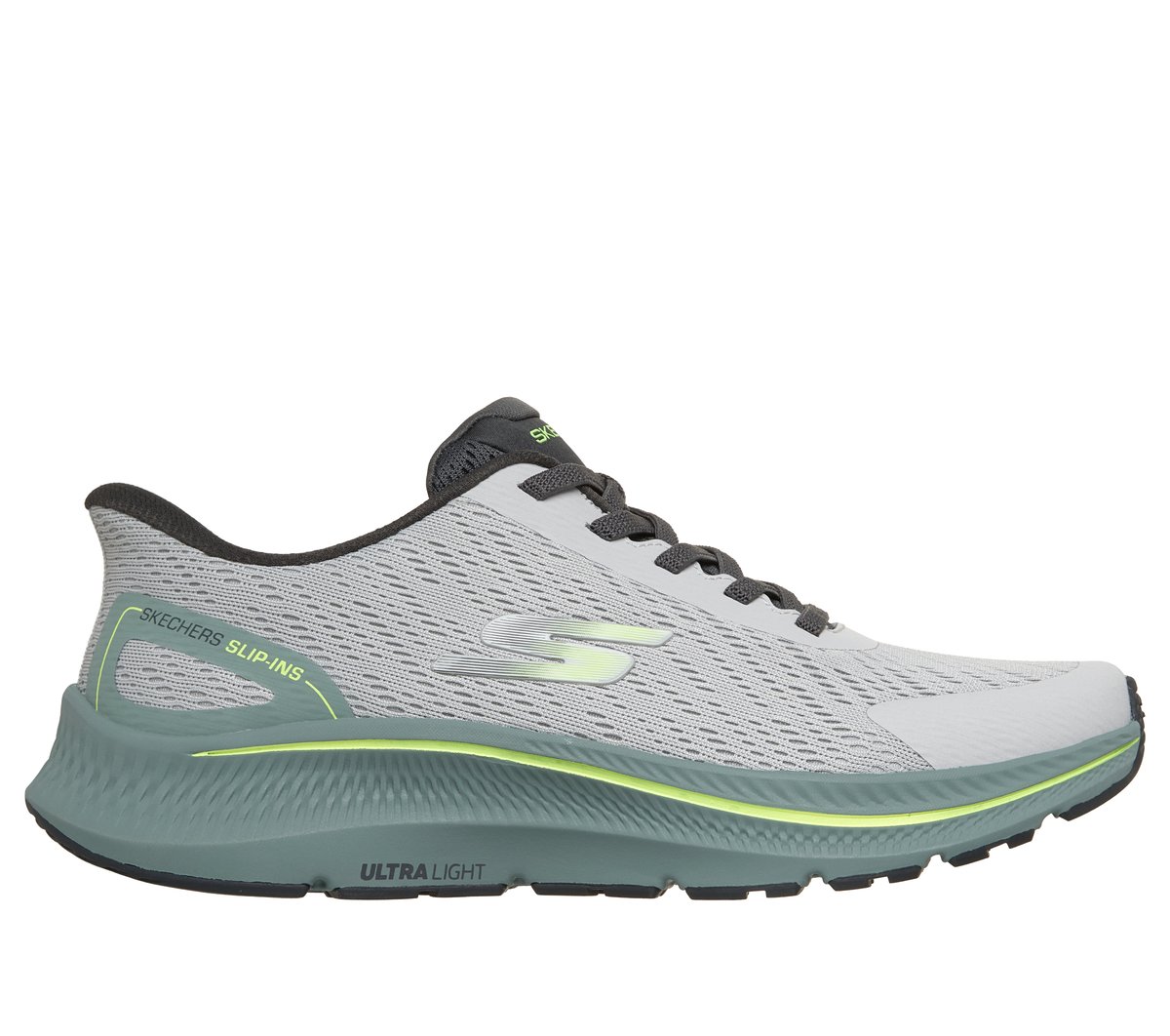 Skechers Slip-ins: GO RUN Consistent 2.0 - Worldview en Gris/Hombreta, talla 39.5
