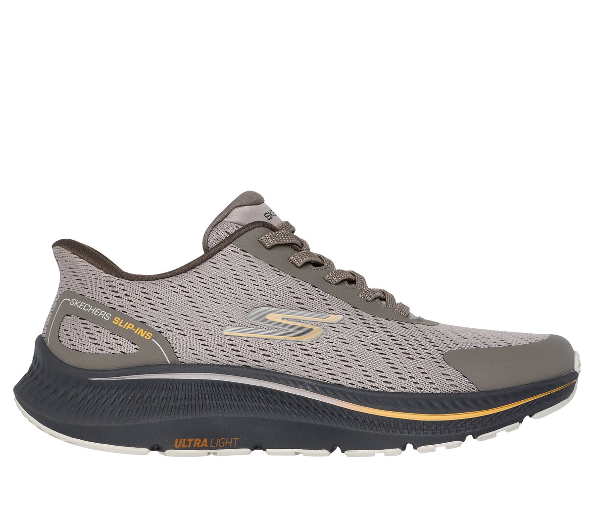 Skechers Slip-ins: GO RUN Consistent 2.0 - Worldview en Taupe, talla 46
