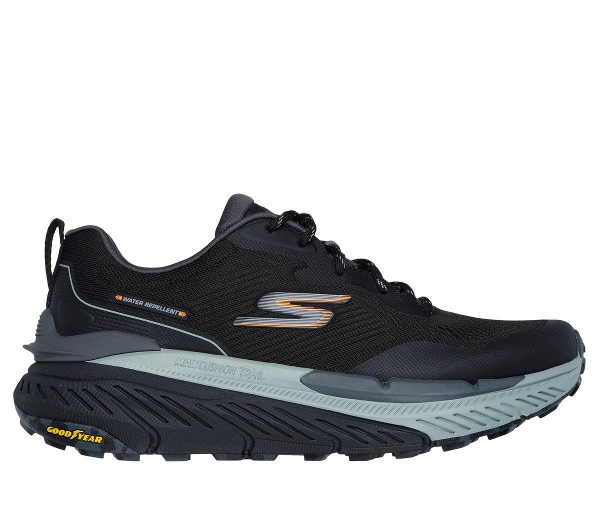 Skechers Max Cushioning Premier Trail 2.0 en Negro/Marengo, talla 43