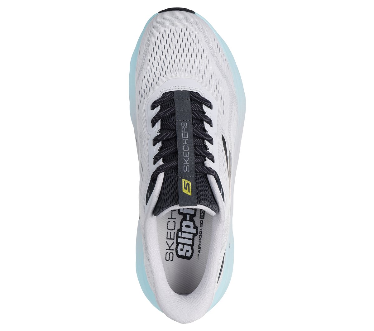 Skechers Slip-ins: MaxRun Moyen Width en Gris/Gris Anthracite, Vegan, Lavable en machine