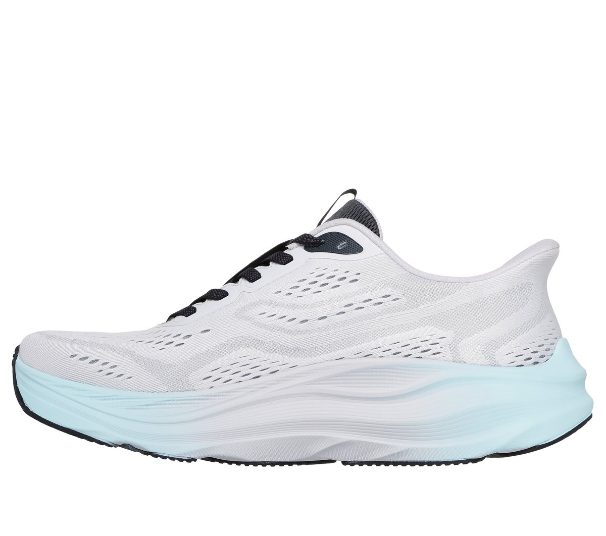 Skechers Slip-ins: MaxRun Moyen Width en Gris/Gris Anthracite, Vegan, Lavable en machine