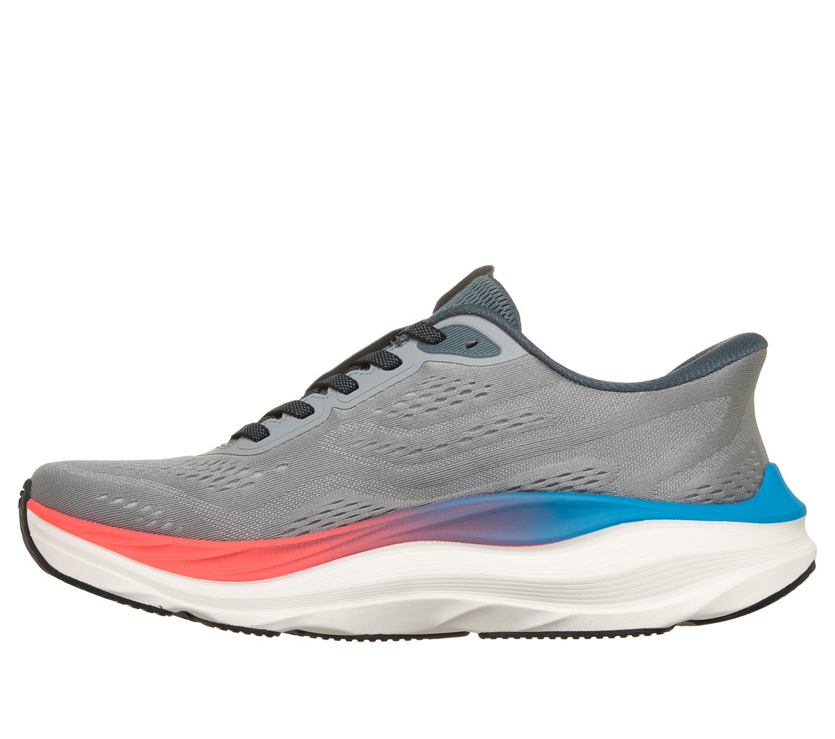 Skechers Slip-ins: MaxRun Moyen Width en Gris/Vert hommesthe, Vegan, Lavable en machine