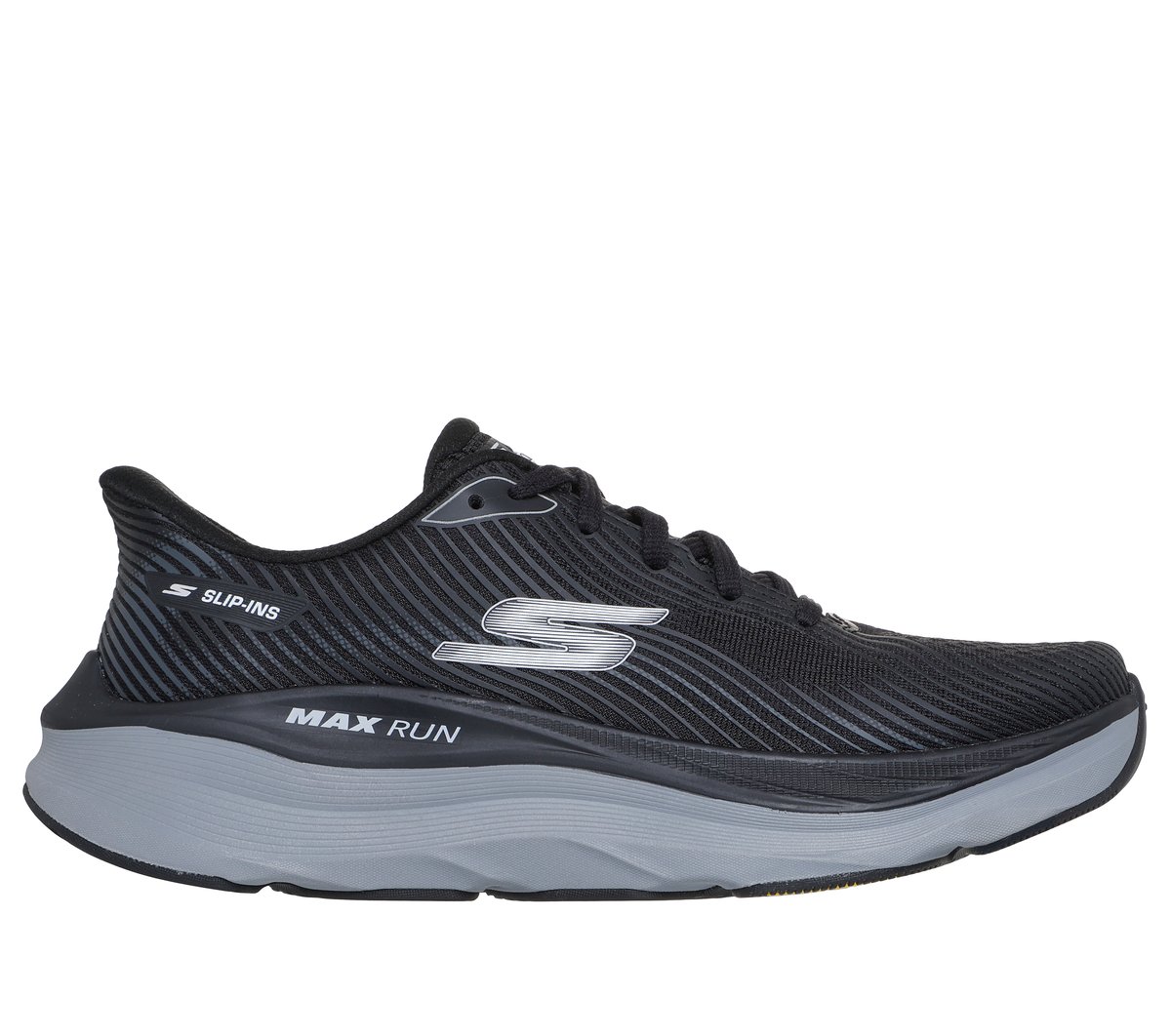 Skechers Slip-ins: Max Run - Echoridge en Negro, talla 45, Vegan