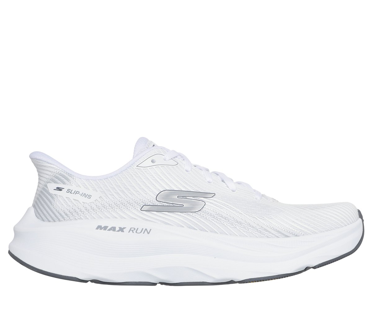Skechers Slip-ins: Max Run - Echoridge en Blanca, talla 43, Vegan