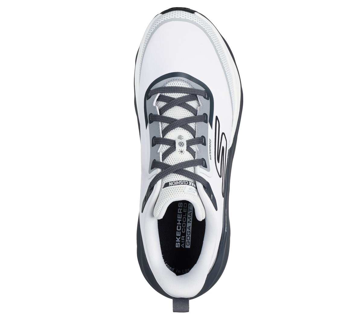 Waterproof: Max Run - Vorteza — WHITE / CHARCOAL