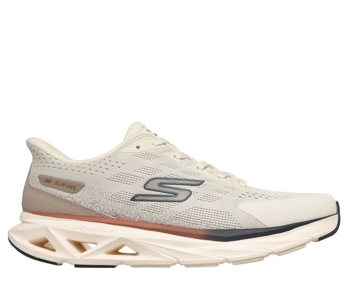 Skechers Slip-ins: Glide-Step Vortex en Natural, talla 39.5, Vegan