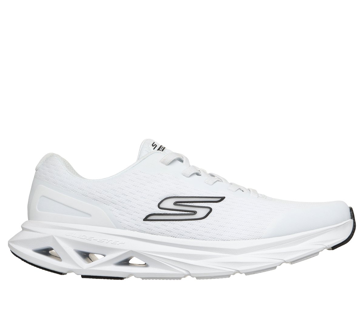 Skechers Glide-Step Vortex - Avalin en Blanco/Negro, talla 40, Vegan