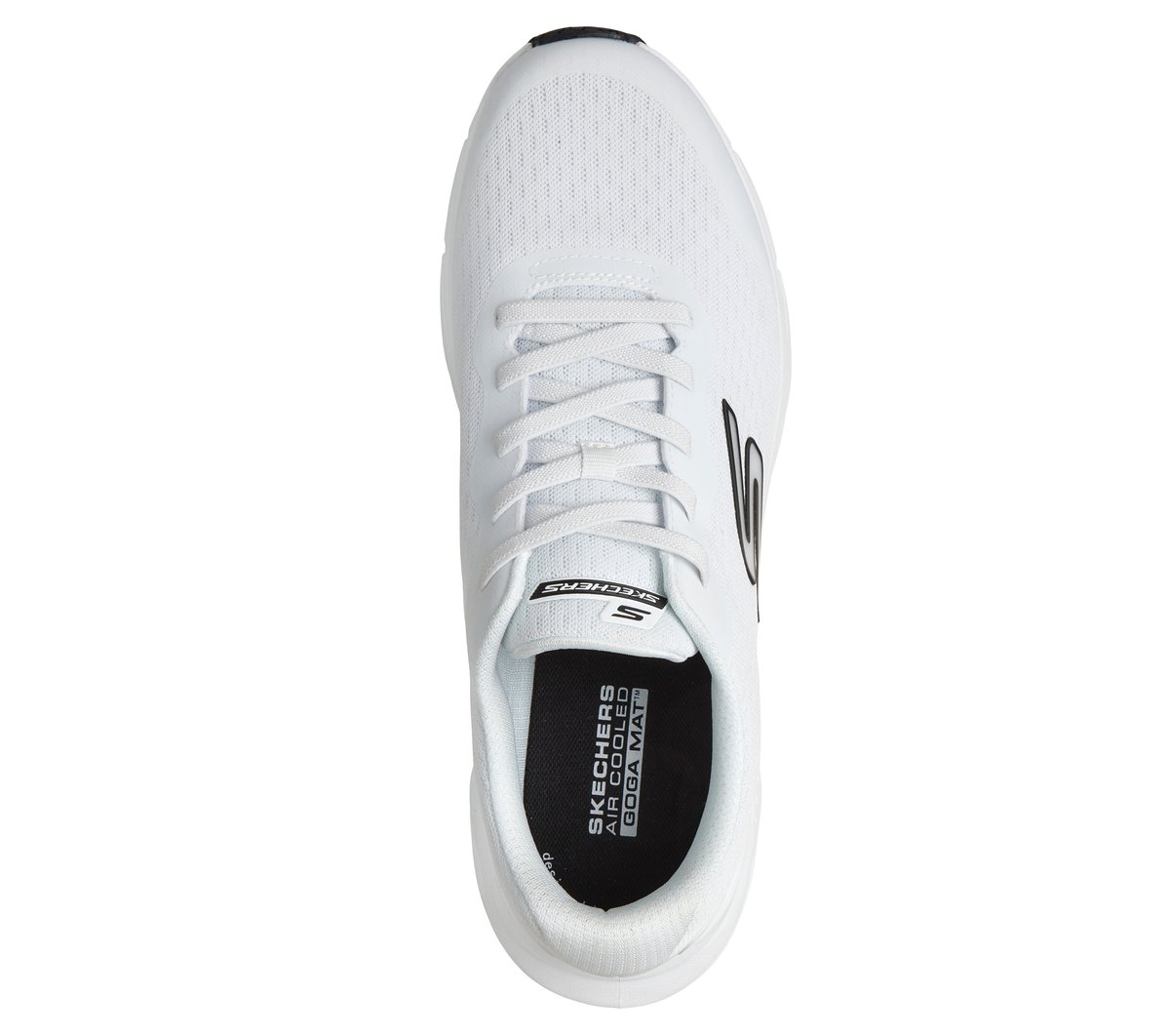 Skechers Uomo Glide-Step Vortex - Avalin Sneaker In Bianco/Nero, Taglia 43.5, Vegan, Lavabile In Lavatrice - 2