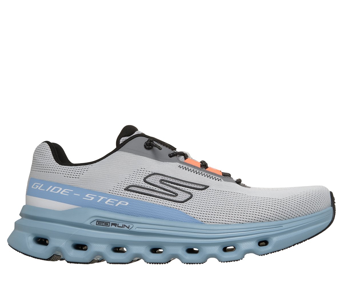 Skechers Muži GO RUN Glide-Step Arch Fit - Casion Shoes v Šedá, Velikost 39.5, Vegan, Pratelné v pračce