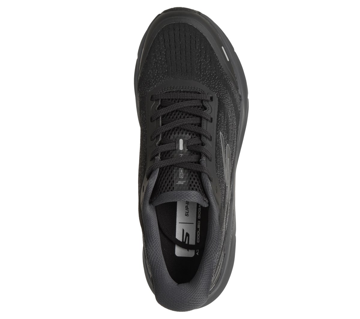 Skechers Slip-ins: Max Cushioning Premier 3 -Torryn Moyen Width en Noir/Gris Anthracite, Vegan, Lavable en machine