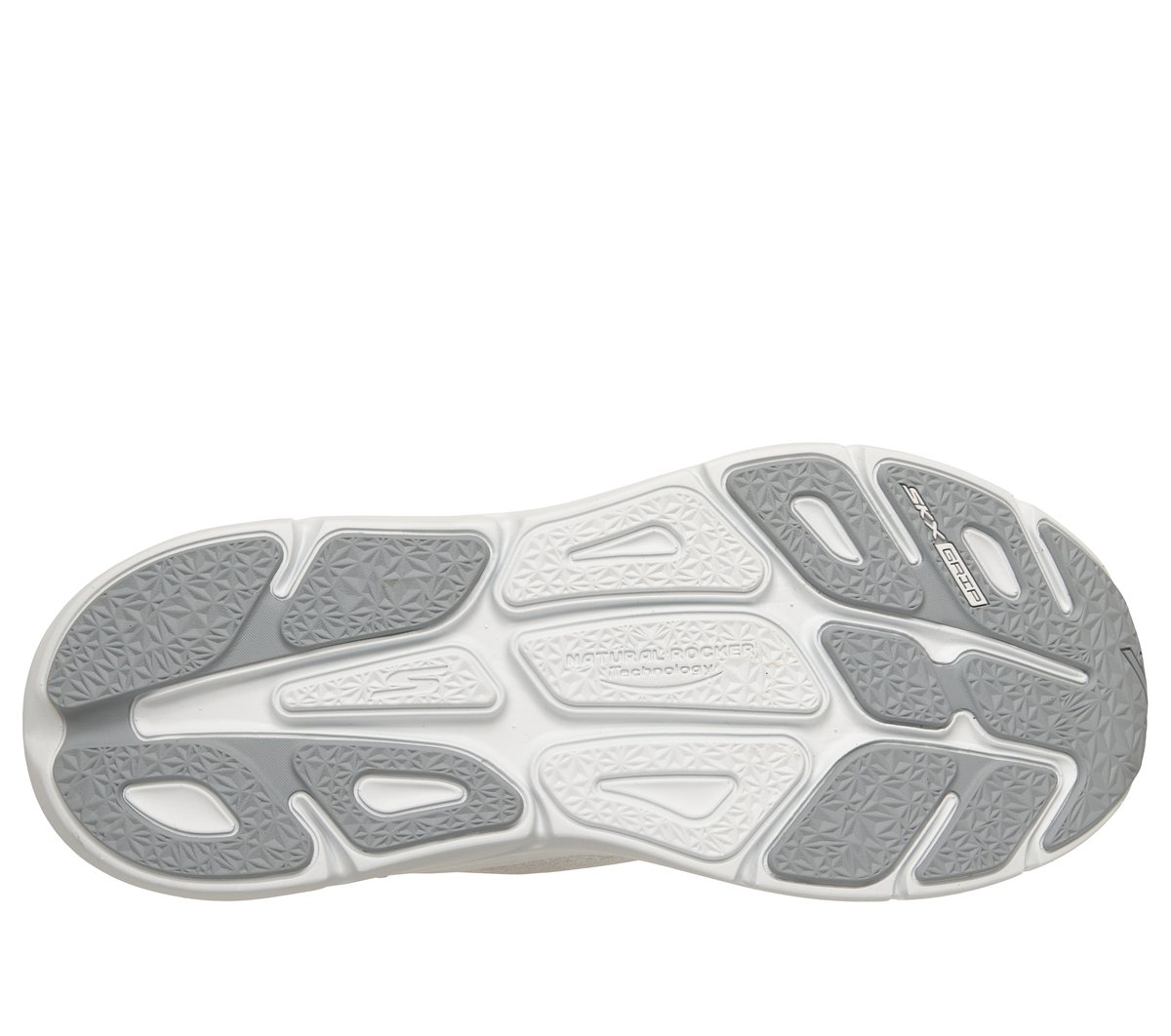 Skechers Slip-ins: Max Cushioning Premier 3 -Torryn Moyen Width en Blanc/Gris, Vegan, Lavable en machine