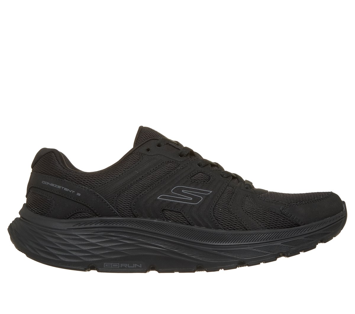 Skechers GO RUN Consistent 3 - Core Track en Negro, talla 45.5