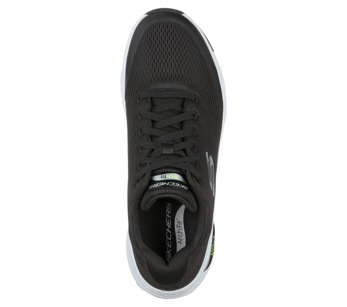 Skechers Uomo Arch Fit Sneaker In Nero/Bianco, Taglia 46 - 2
