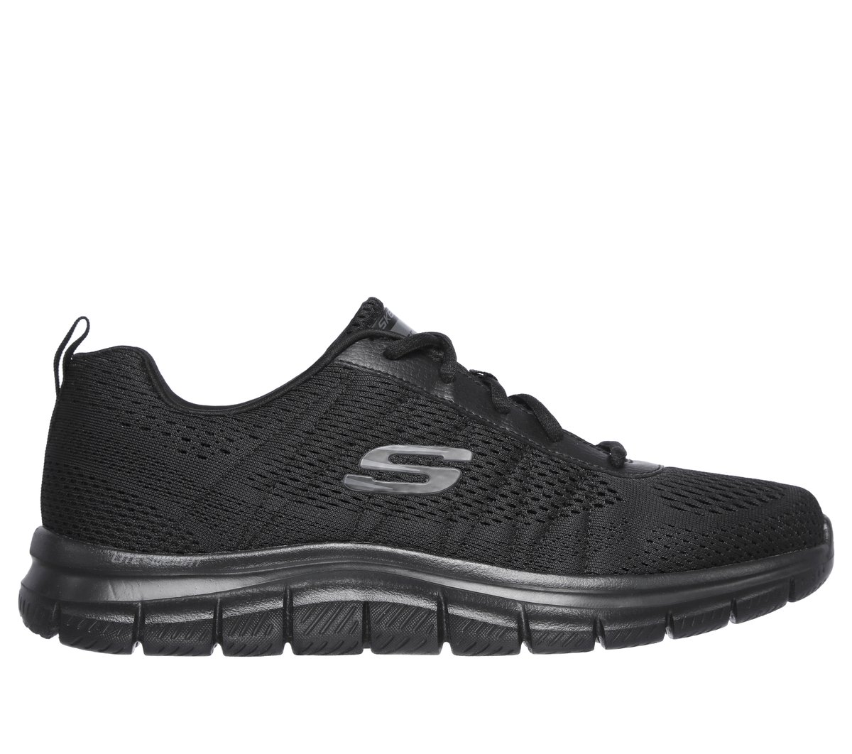 Skechers Track - Moulton en Negro, talla 41.5, Vegan