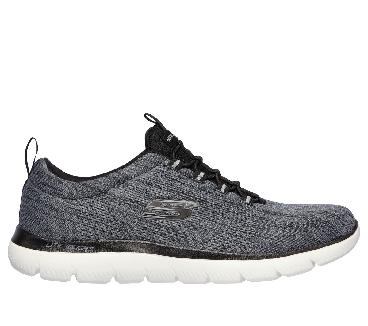 Skechers Summits - Louvin en Negro/Blanca, talla 42