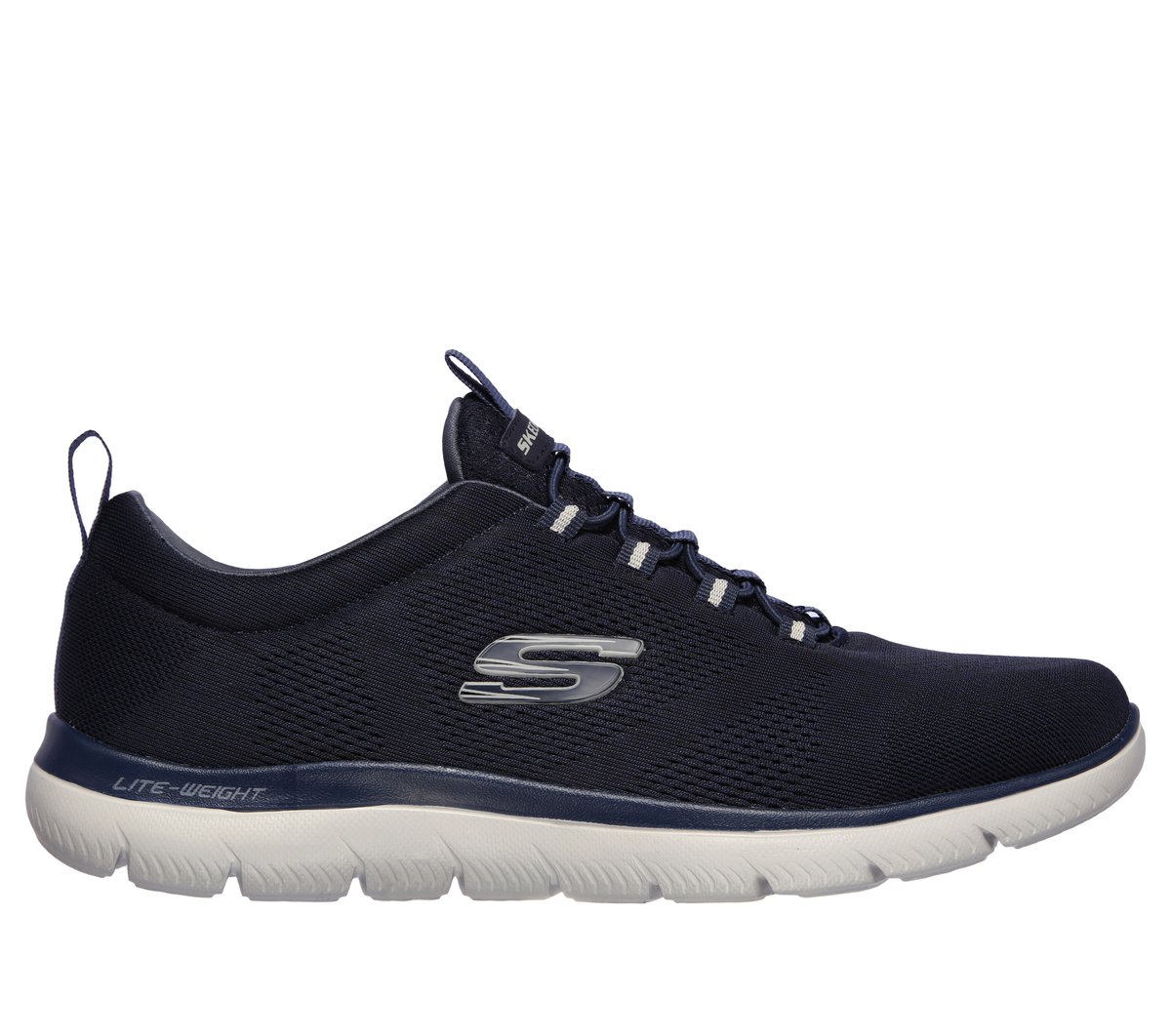 Skechers Men's Summits - Louvin Sneaker in Navy Blue, Size 6 | Textile/Synthetic, Machine Washable-image-194880078898