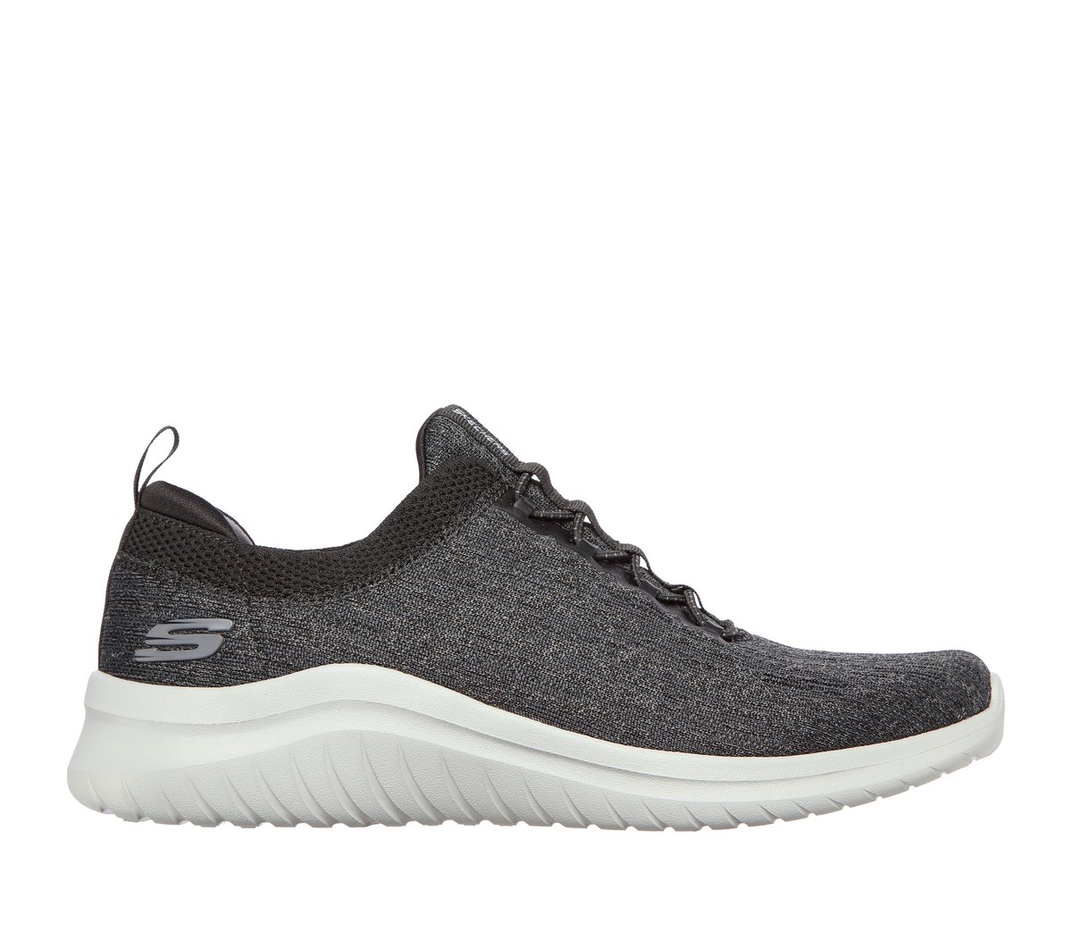 Skechers Men's Ultra Flex 2.0 - Cryptic Sneaker in Black, Size 9 Wide | Textile/Synthetic, Vegan, Machine Washable-image-195204428450