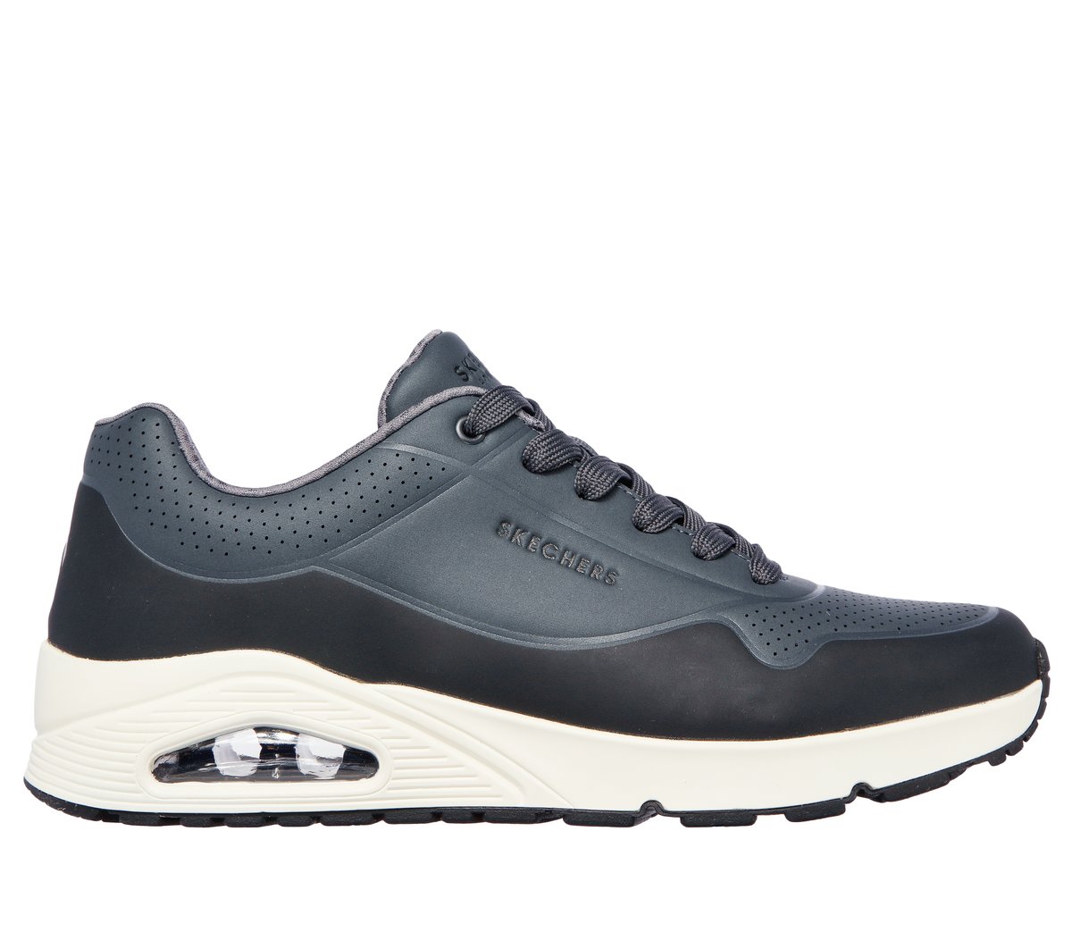 Skechers UNO - Timeline en Gris/Negro, talla 44