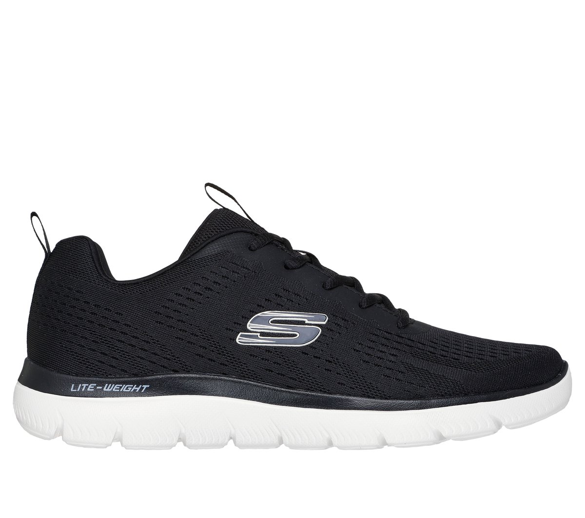 Skechers Men's Summits - Torre Sneaker in Black/Natural, Size 6, Vegan, Machine Washable-image-199025172479