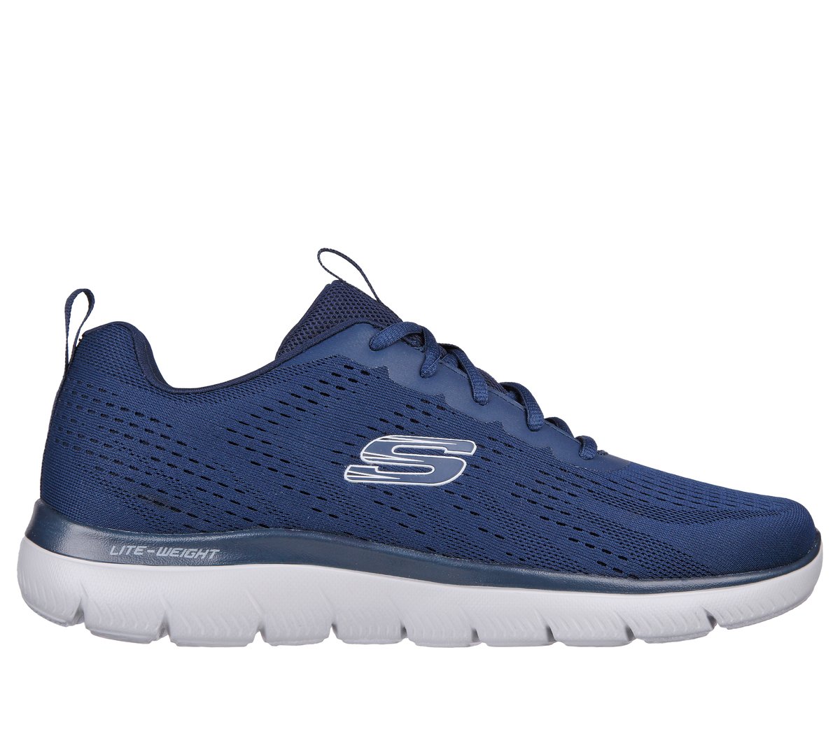 Skechers Summits - Torre en Navy/Gris, talla 40, Vegan
