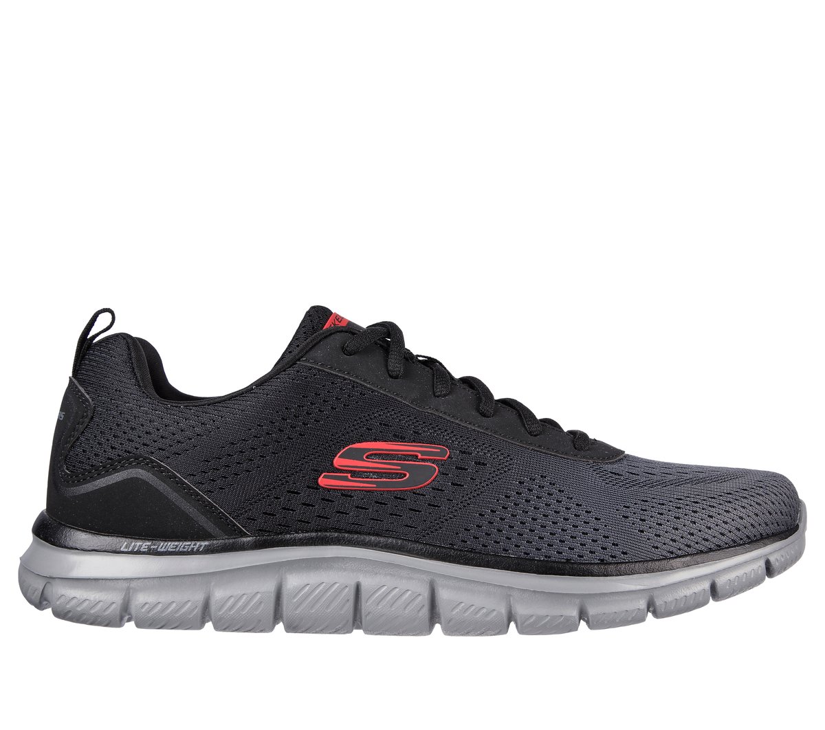 Skechers Track - Ripkent en Negro/Marengo, talla 41, Vegan