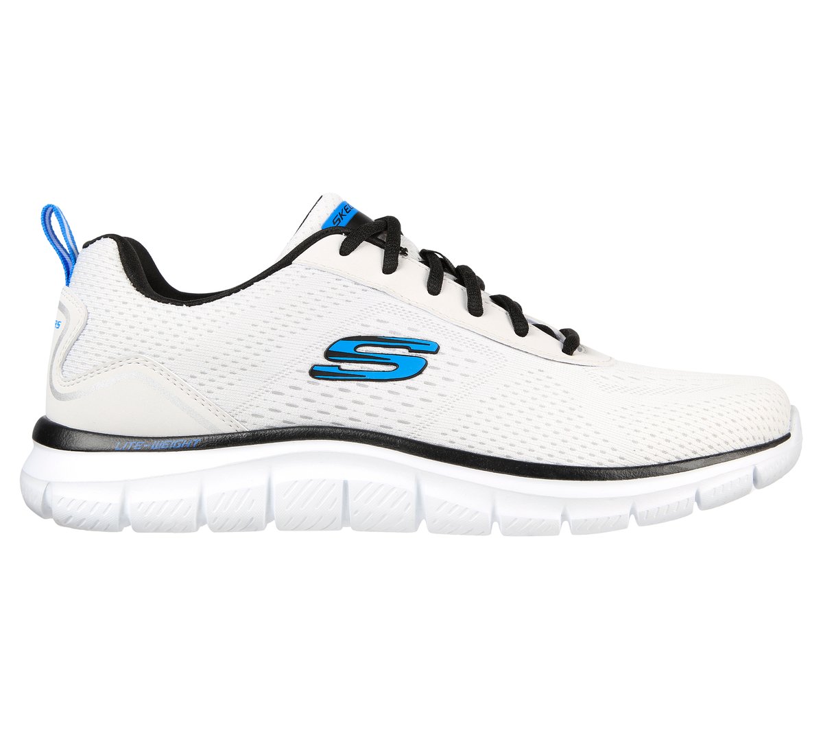 Skechers Track - Ripkent en Blanco/Negro, talla 41, Vegan