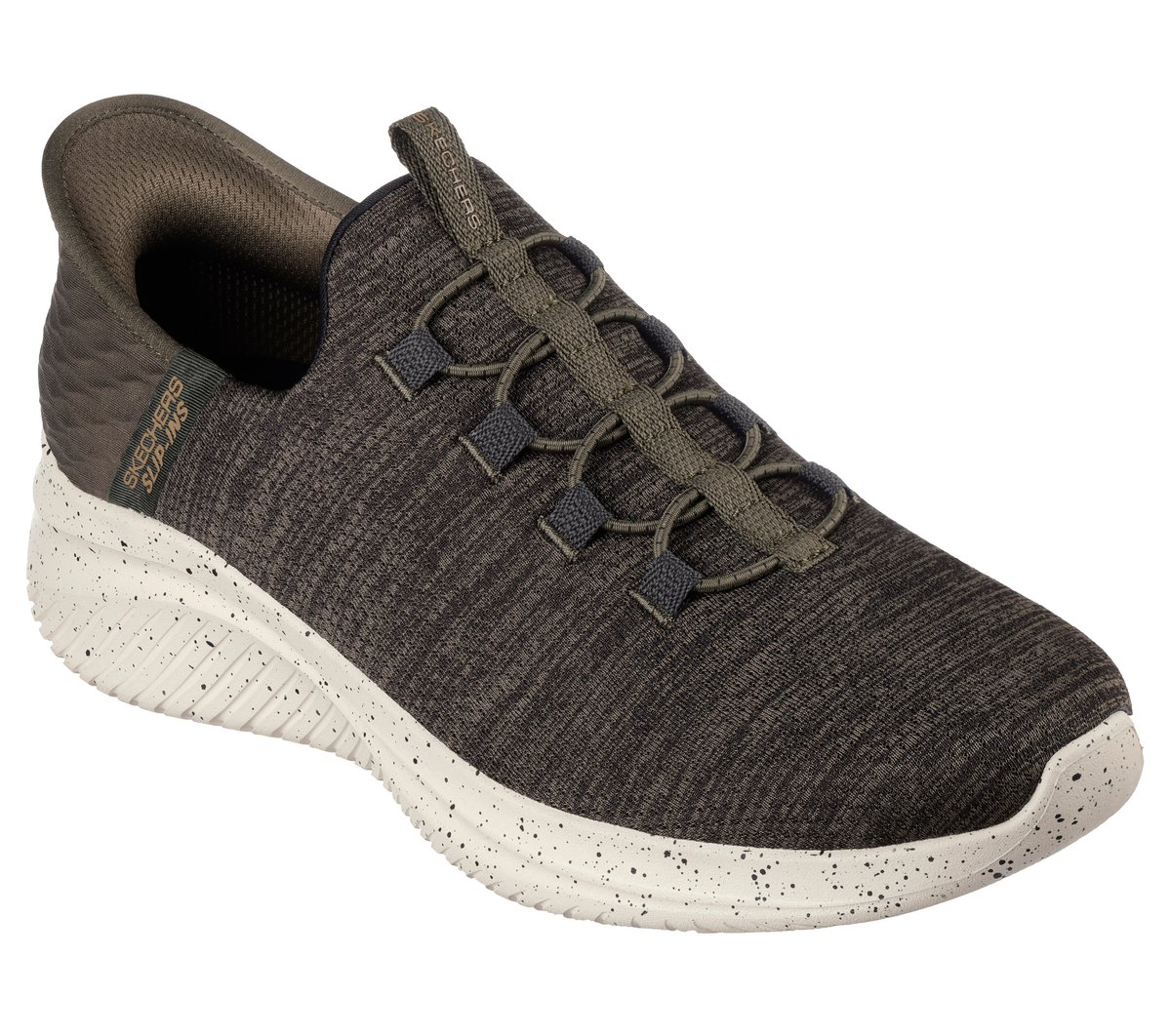 Skechers Slip-ins: Ultra Flex 3.0 - Right Away Chaussures Moyen Width en Olive, Vegan