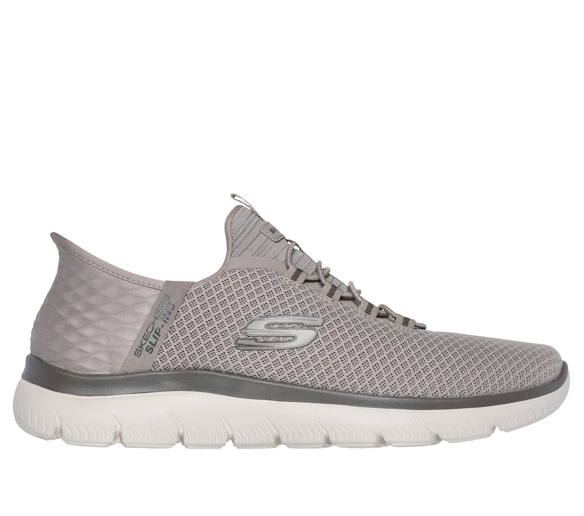 Skechers Slip-ins: Summits - High Range en Taupe, talla 43, Vegan