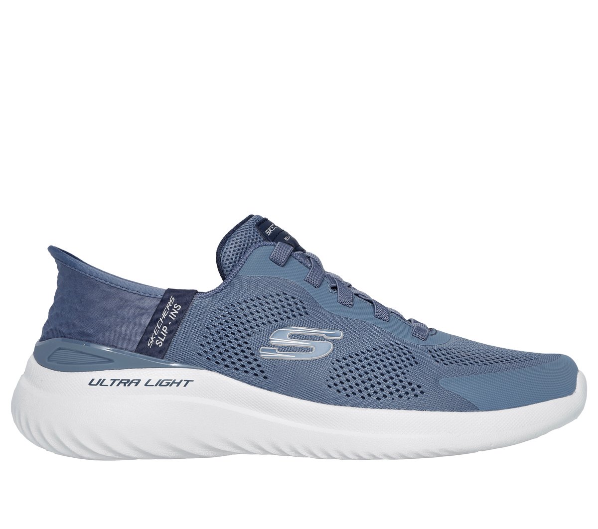Skechers Slip-ins: Bounder 2.0 - Emerged en Gris Pizarra, talla 39, Vegan