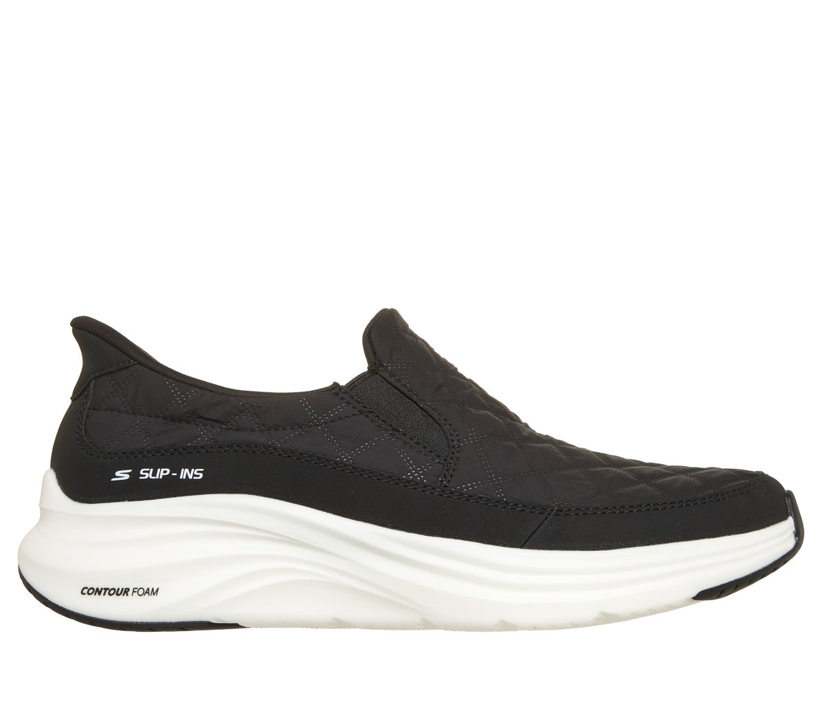 Skechers Slip-ins: Contour Foam - Cozy Fit Nordain en Negro, talla 39.5, Vegan