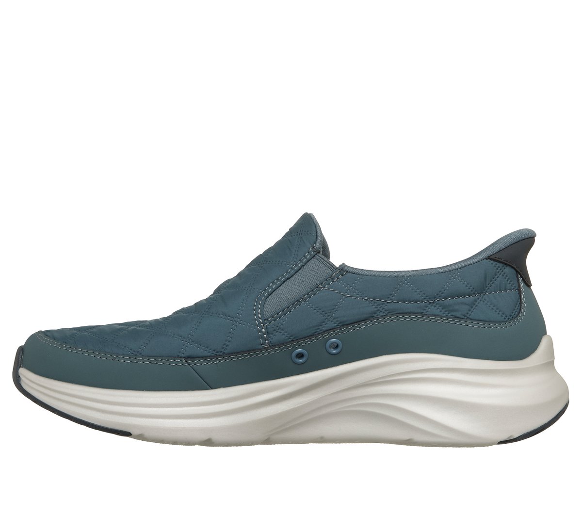 Skechers Slip-ins: Contour Foam - Cozy Fit Nordain Chaussures Moyen Width en Gris Ardoise, Vegan, Lavable en machine