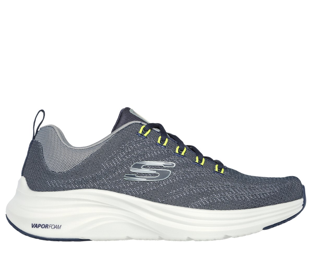 Skechers Vapor Foam - Varien en Navy/Gris, talla 40, Vegan