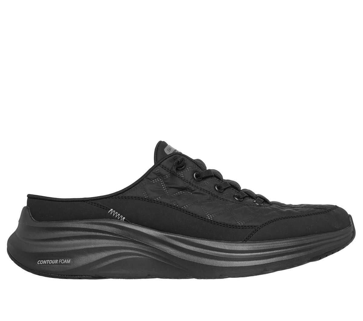 Skechers mężczyźni Contour Foam - Cozy Fit Shorva w Czarny, Rozmiar 43, Vegan, Nadają się do prania w pralce Buty