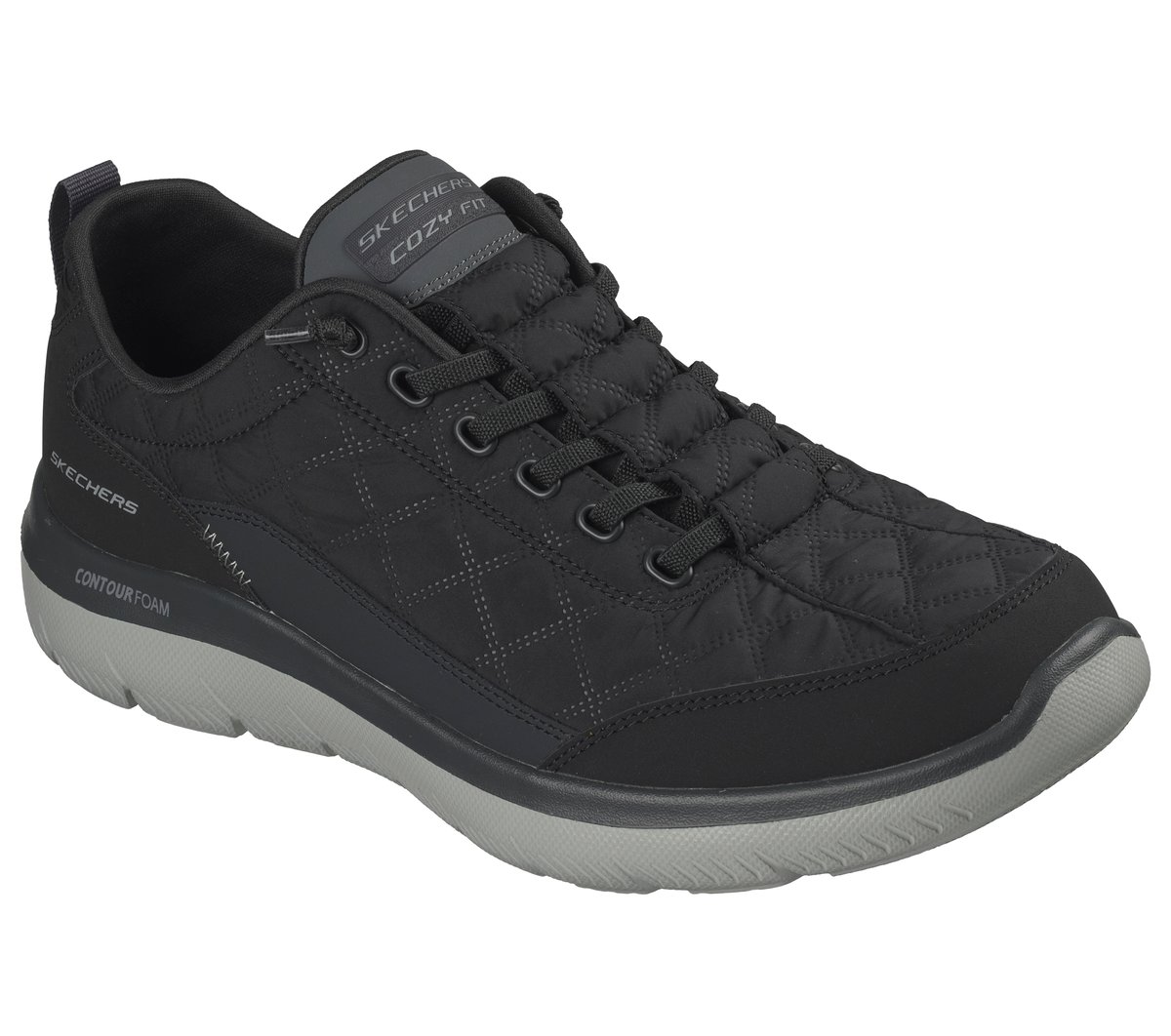 Summits Contour Foam - Cozy Fit — BLACK / CHARCOAL