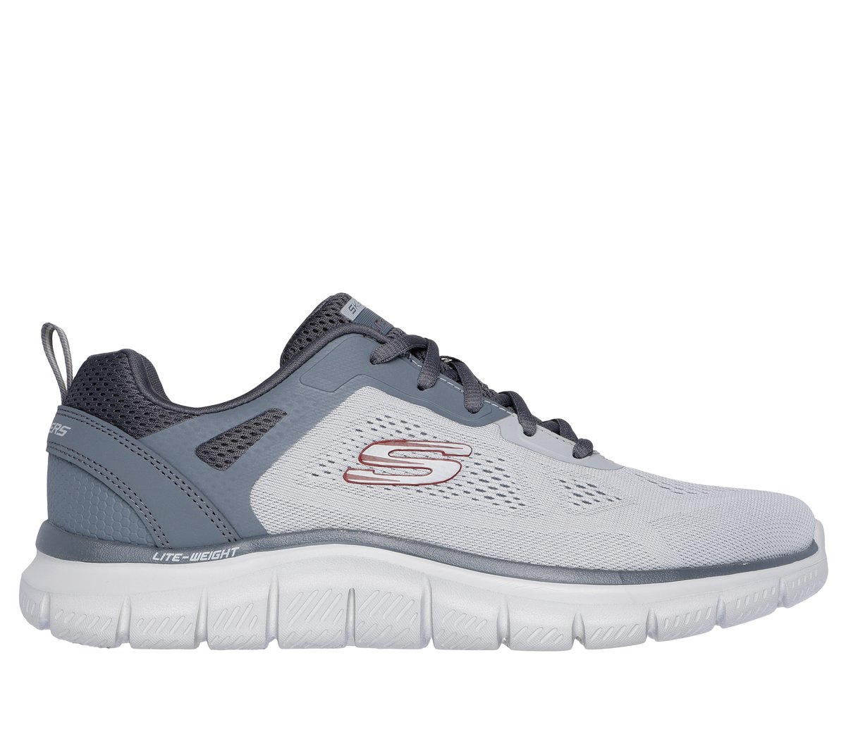 Skechers Track - Broader en Gris/Marengo, talla 41, Vegan