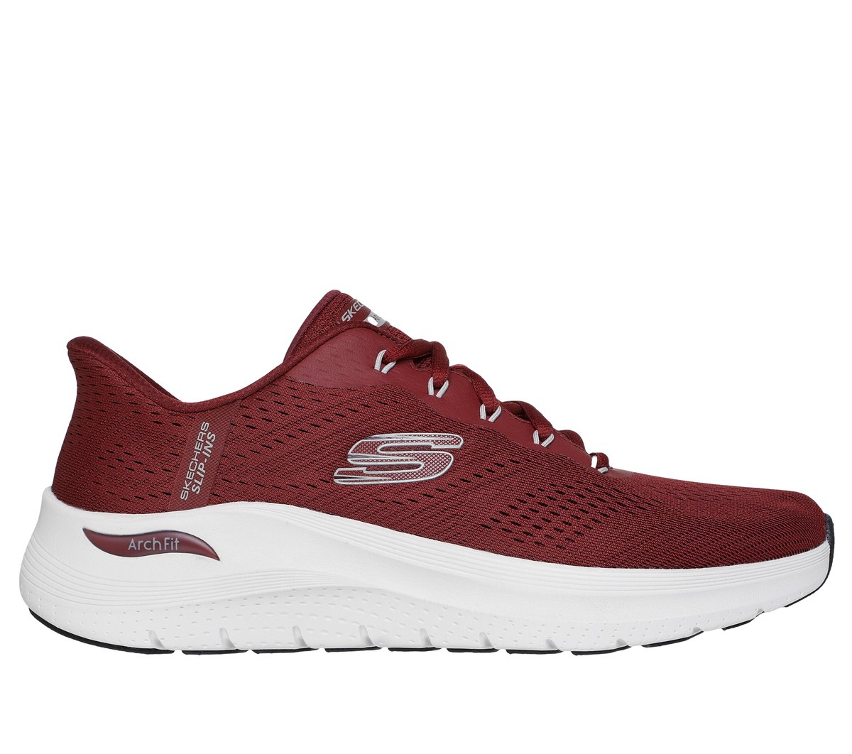 Skechers Slip-ins: Arch Fit 2.0 - Lestur en Borgoña, talla 45, Vegan