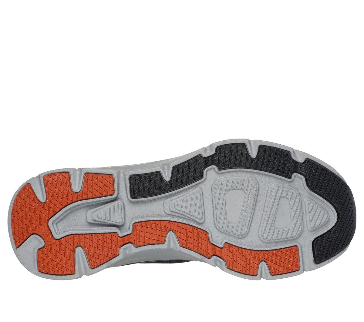 Skechers Relaxed Fit: D'Lux Walker 2.0 - Steadyway Chaussures Moyen Width en Bleu Marine/Orange, Vegan, Lavable en machine