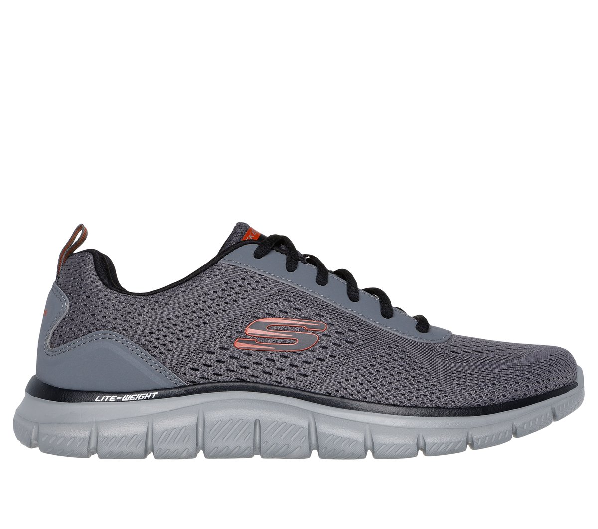 Skechers Track - Leshur en Marengo/Naranja, talla 41, Vegan