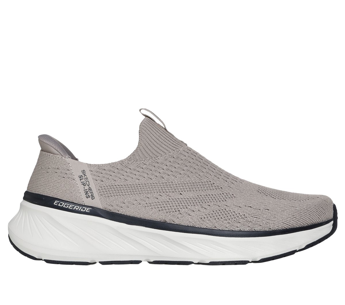 Skechers Slip-ins Relaxed Fit: Edgeride - Commissioner en Taupe, talla 41, Vegan