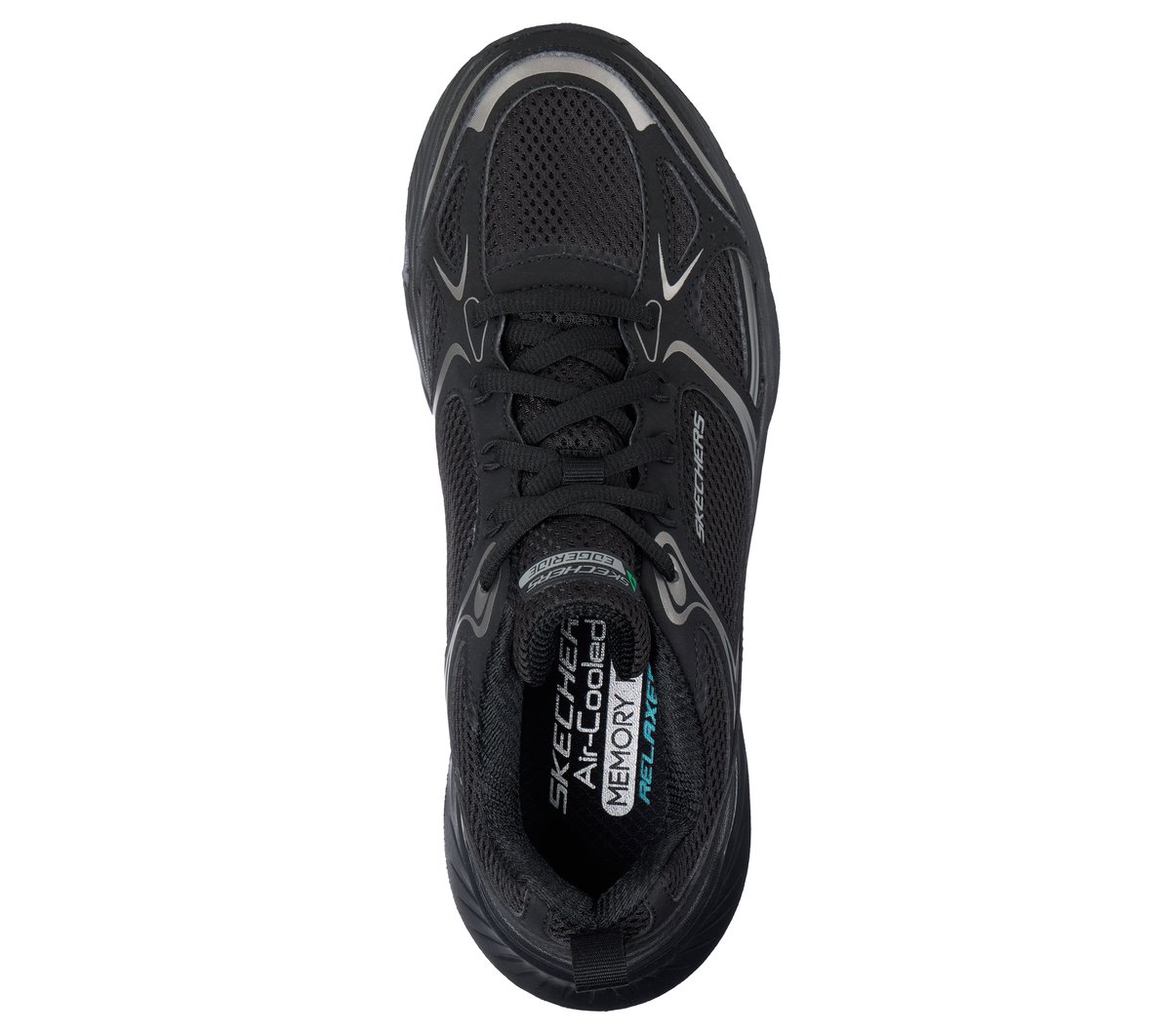 Skechers Uomo Relaxed Fit: Edgeride - Exodis Sneaker In Nero, Taglia 45, Vegan, Lavabile In Lavatrice - 2