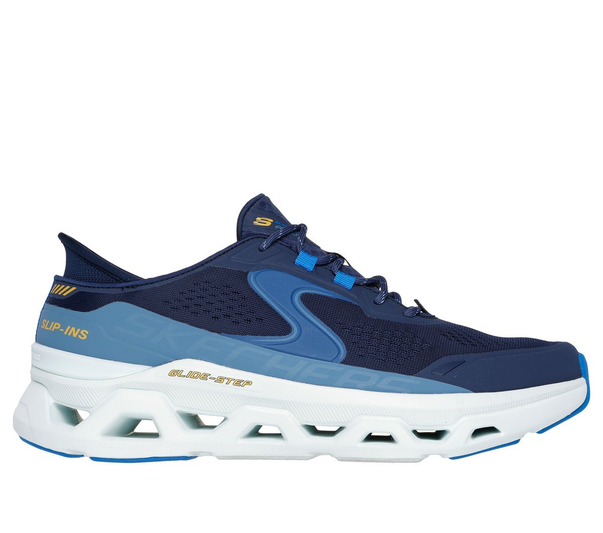 Skechers Slip-ins: Glide-Step Altus en Azul Marino/Azul, talla 41.5