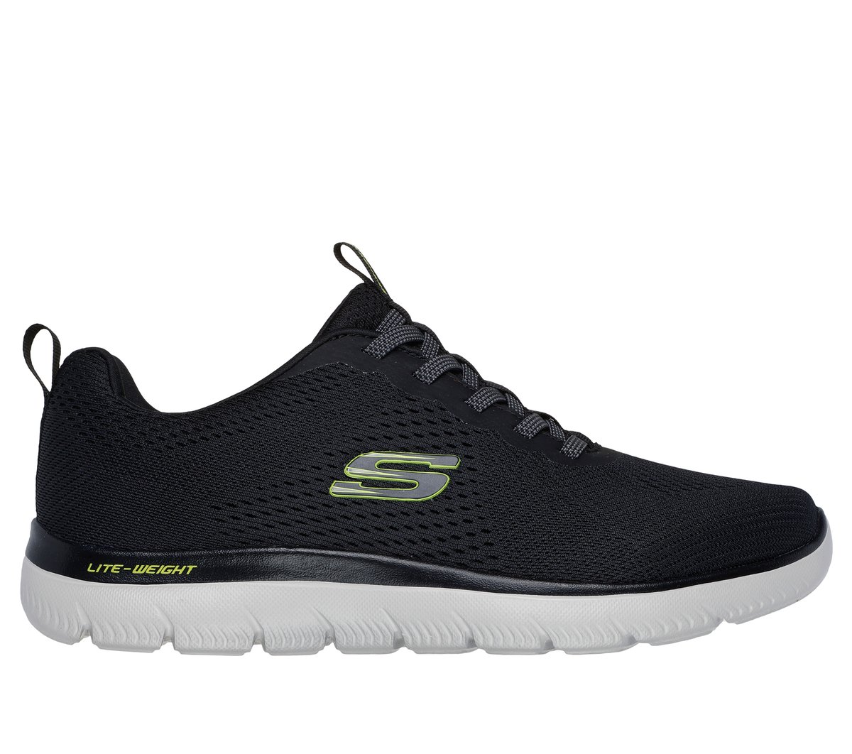 Skechers Summits - Eckler en Negro/Lima, talla 40, Vegan