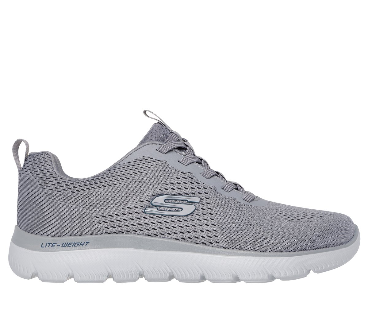 Skechers Summits - Eckler en Gris/Azul, talla 42, Vegan