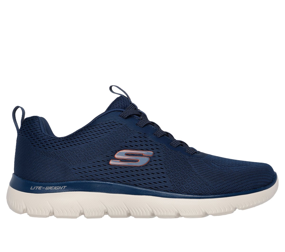 Skechers Summits - Eckler en Navy/Naranja, talla 44, Vegan